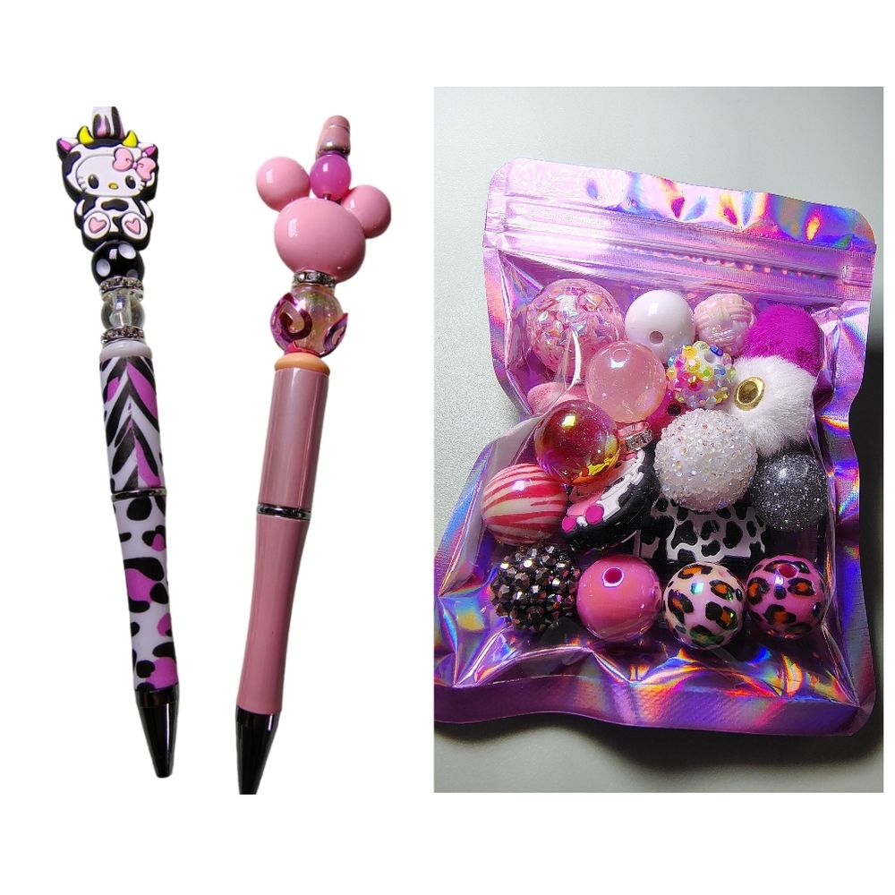 Beaded Character Pens With Bead Pack